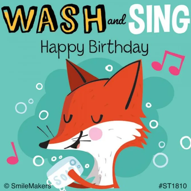 Hand Wash and Sing Stickers