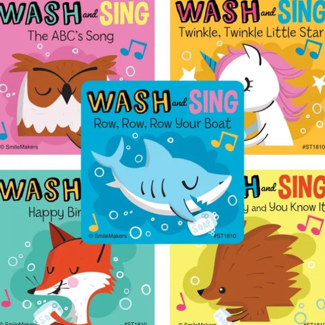 Hand Wash and Sing Stickers