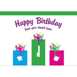 Happy Birthday Dental Recall Cards