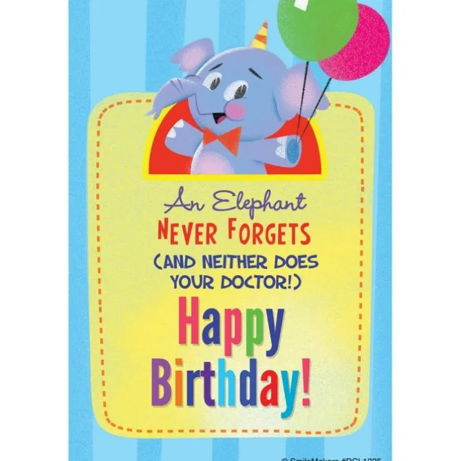 Happy Birthday Elephant Recall Cards