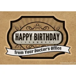 Happy Birthday from Dr. Office Recall Cards