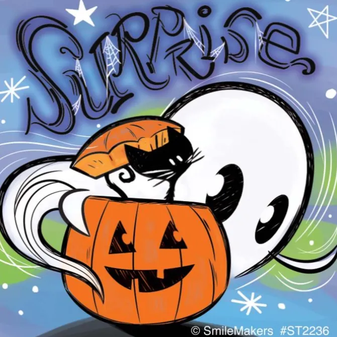 Happy Ghost Stickers