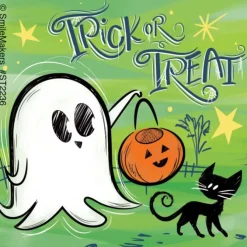 Happy Ghost Stickers