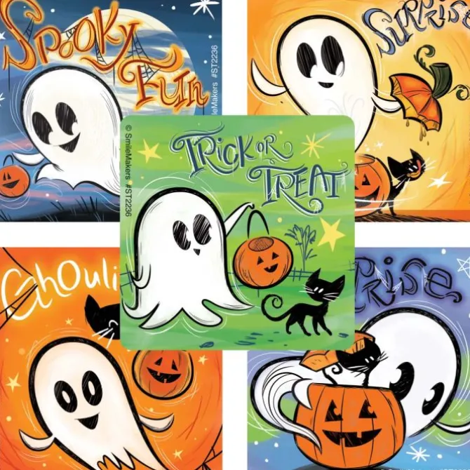 Happy Ghost Stickers