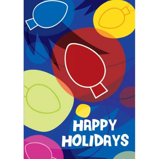 Happy Holidays Festive Lights Greeting Cards
