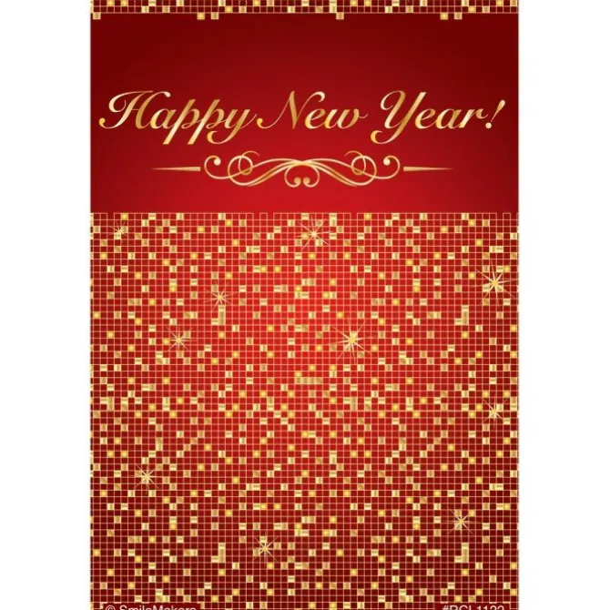 Happy New Year Sparkles Recall Cards