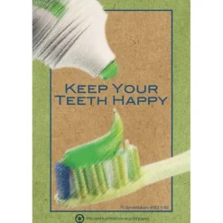 Happy Teeth Recycled Recall Card