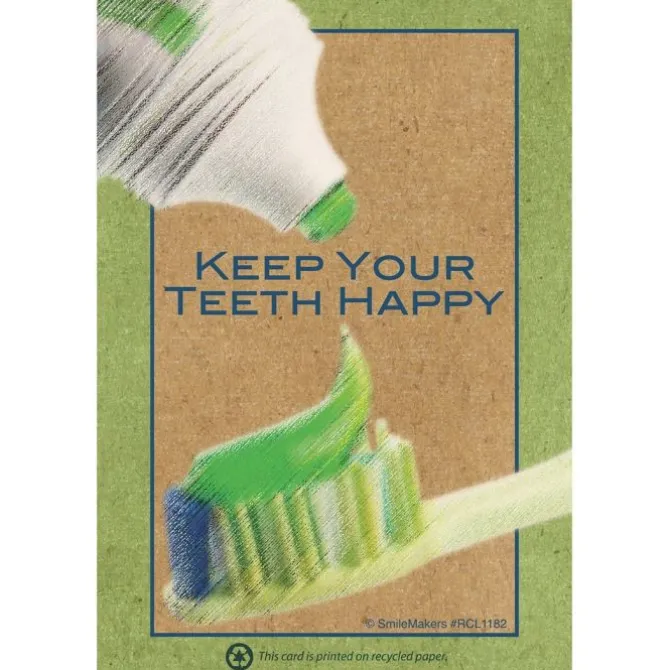 Happy Teeth Recycled Recall Card