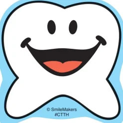 Happy Tooth Shaped Stickers