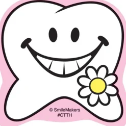 Happy Tooth Shaped Stickers