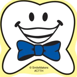 Happy Tooth Shaped Stickers