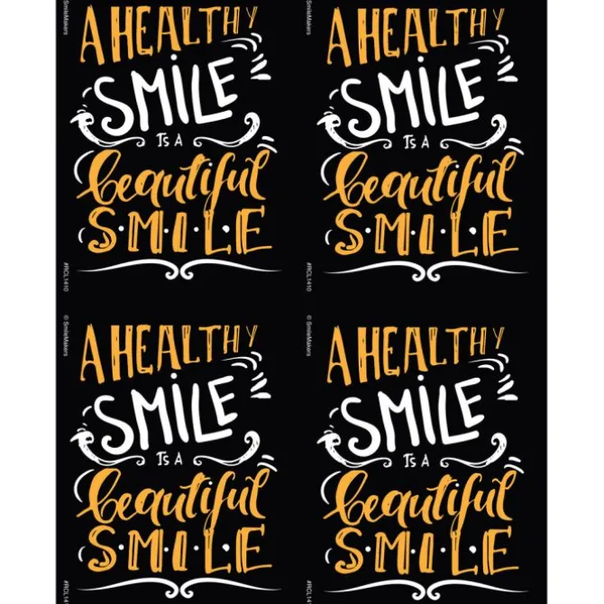 Healthy Smile Is Beautiful Laser Recall Cards