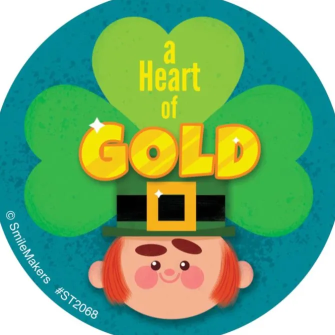Heart of Gold Stickers