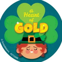 Heart of Gold Stickers