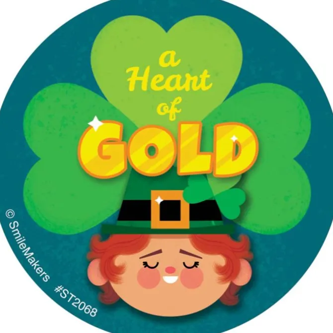 Heart of Gold Stickers