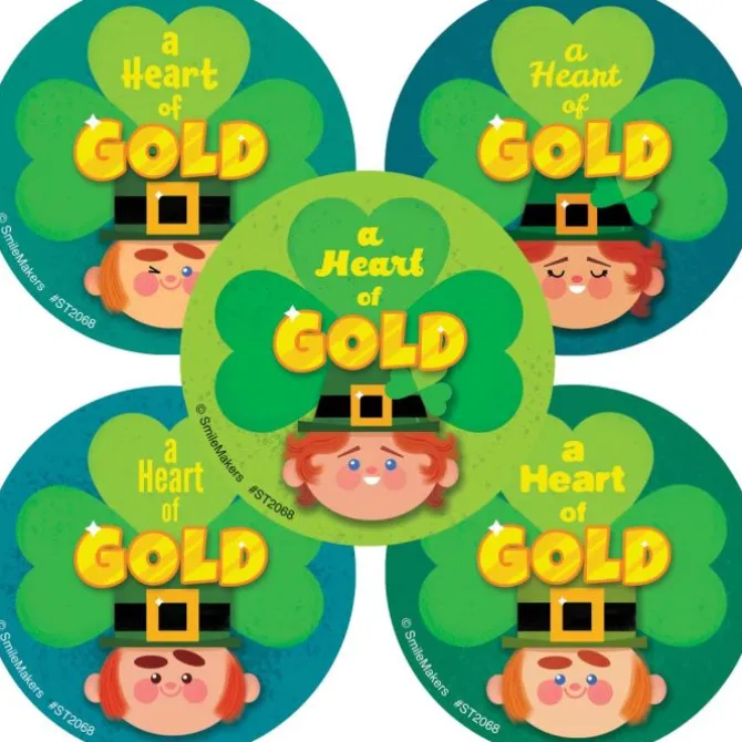 Heart of Gold Stickers