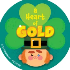 Heart of Gold Stickers