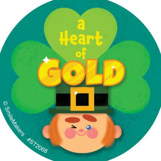 Heart of Gold Stickers