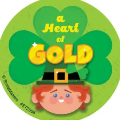 Heart of Gold Stickers