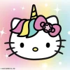 Hello Kitty Rainbows & Unicorns Stickers