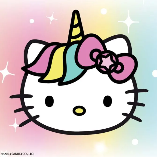 Hello Kitty Rainbows & Unicorns Stickers