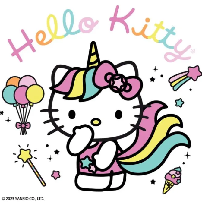 Hello Kitty Rainbows & Unicorns Stickers