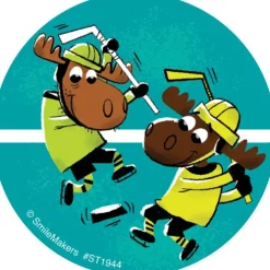 Hockey Moose Stickers