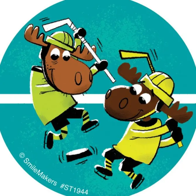 Hockey Moose Stickers