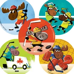 Hockey Moose Stickers