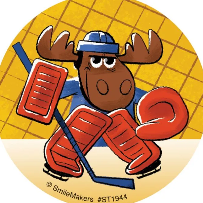 Hockey Moose Stickers