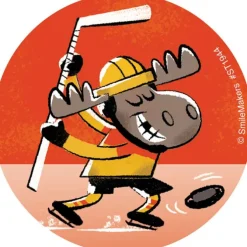 Hockey Moose Stickers