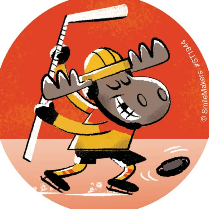 Hockey Moose Stickers