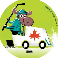 Hockey Moose Stickers