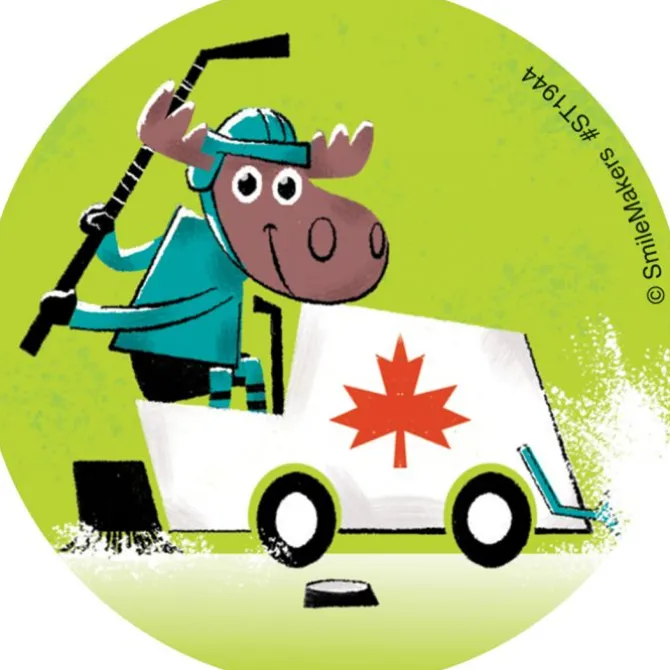 Hockey Moose Stickers