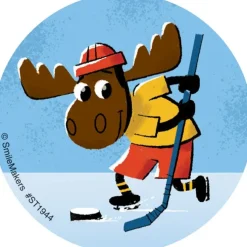 Hockey Moose Stickers