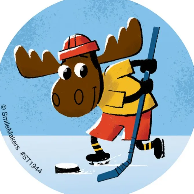 Hockey Moose Stickers