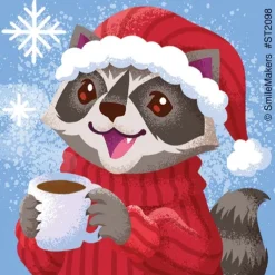 Holiday Forest Friends Stickers