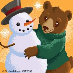 Holiday Forest Friends Stickers