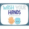 Horizontal Wash Your Hands Wall Decals