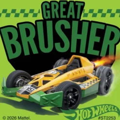 Hot Wheels Great Brusher Stickers