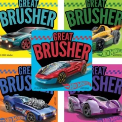 Hot Wheels Great Brusher Stickers