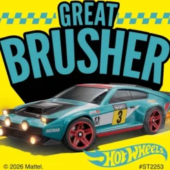 Hot Wheels Great Brusher Stickers