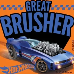 Hot Wheels Great Brusher Stickers