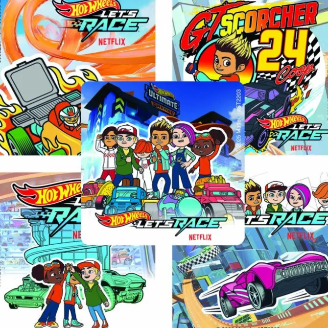 Hot Wheels Let's Race Stickers