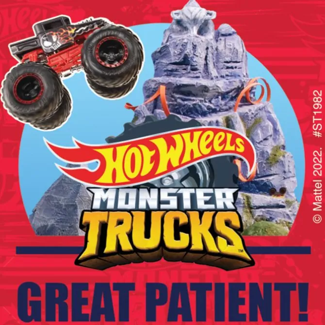 Hot Wheels Monster Truck Patient Stickers