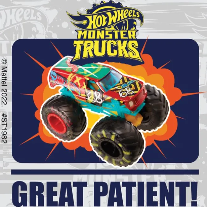 Hot Wheels Monster Truck Patient Stickers