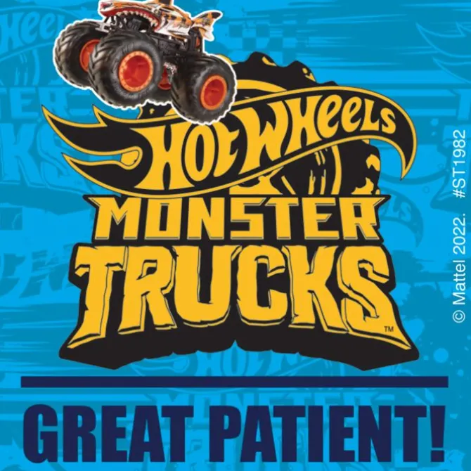 Hot Wheels Monster Truck Patient Stickers