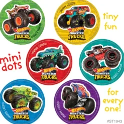 Hot Wheels Monster Trucks Mini Dot Stickers