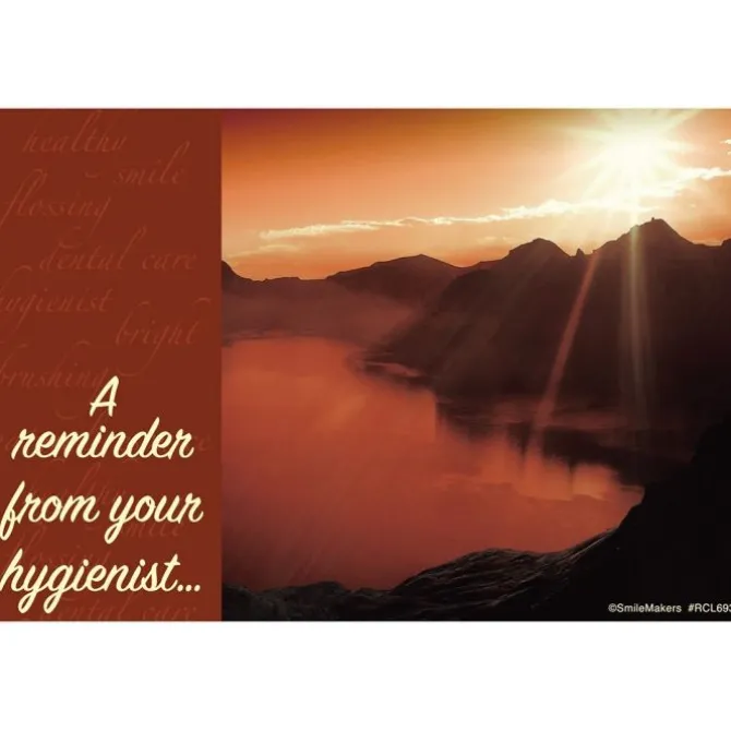 Hygienist Sunset View Recall Cards