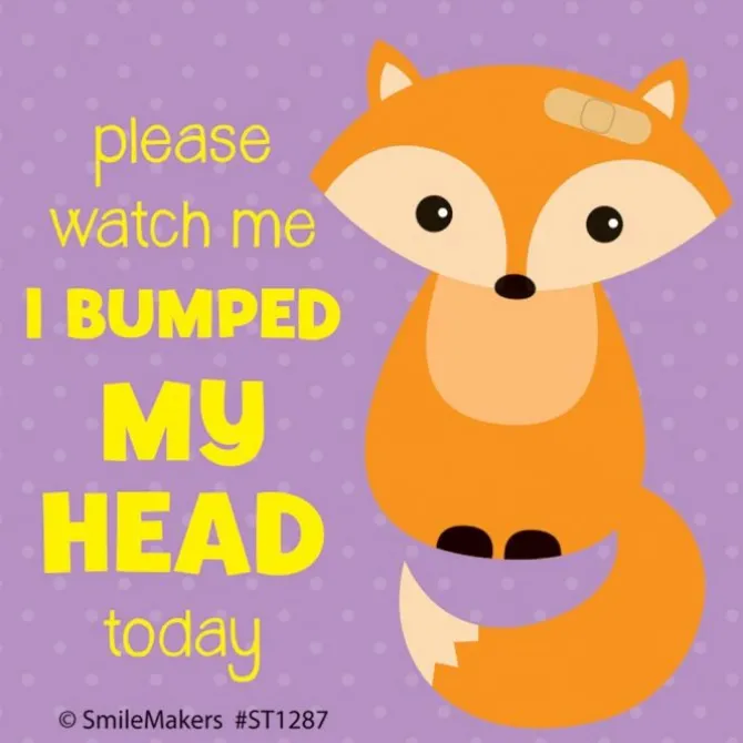 I Bumped My Head Stickers